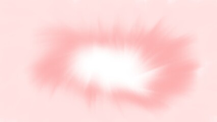 Soft Pink Abstract Background with a Bright White Radiating Center with copy space.