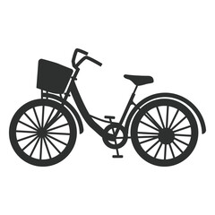 Fototapeta premium City bike silhouette