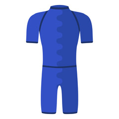 Naklejka premium Spring wetsuit flat element