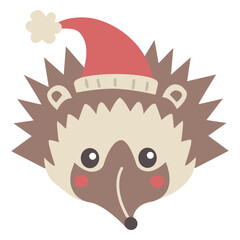 Spiny echidna flat colorful design