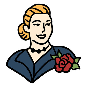 Eva peron hand drawn