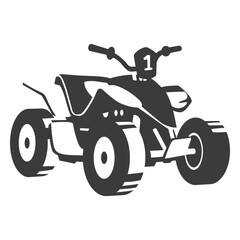 Fototapeta premium Racing atv black