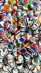 Fototapeta premium Close up view of colourful jewelry