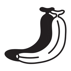 breakfast dualtone icon.  banana dualtone icon. 