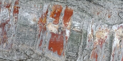 Tectonic Stratigraphy and Color Variations in Banded Sedimentary Rock Formation