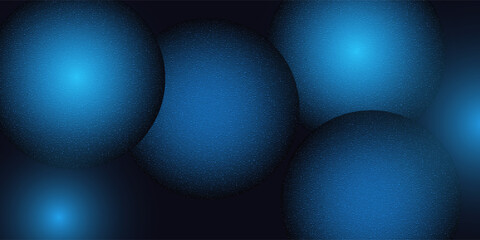 Geometric abstract background of curve or circle shapes with overlapping dark blue gradations illustration