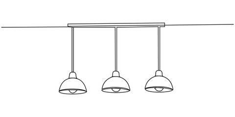 One continuous line drawing of tangled and scribble wires with light bulbs. Concept of complex problem solving process and Clarifying idea in simple linear style. Editable stroke. Vector illustration