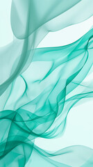 Elegant Turquoise Smooth Flowing Abstract Background