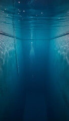 under water deep dive pool