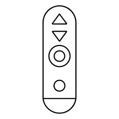 Gesture Controller Outline Vector Illustration