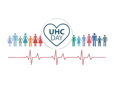 UHC Day Icon, Family, Health, and Vitality, Black Background