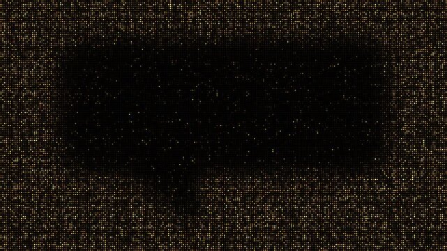 3-second seamless looping motion graphics animation set, digital light pattern featuring communication and speech bubble frames, led flashing lights panel backdrop.