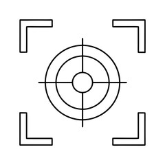 Iris Scanner Vector Illustration On Transparent Background