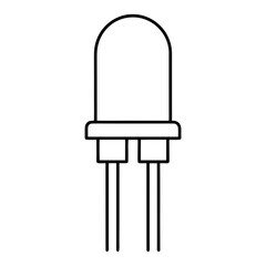 LED Indicator Vector Illustration On Transparent Background