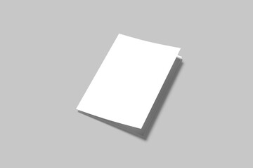Bifold Mockup Design Blank 3D