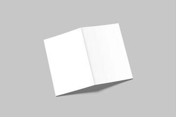 Bifold Mockup Design Blank 3D