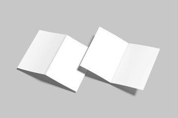 Bifold Mockup Design Blank 3D