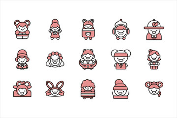 Vector file icon and text graphic on a simple white background