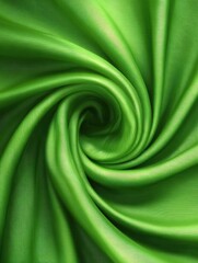 Obraz premium green silky fabric with spiral pattern and smooth texture