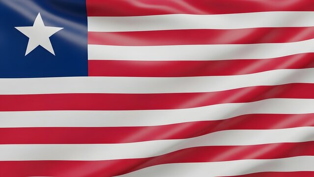 Waving flag of liberia a symbol of national pride and identity