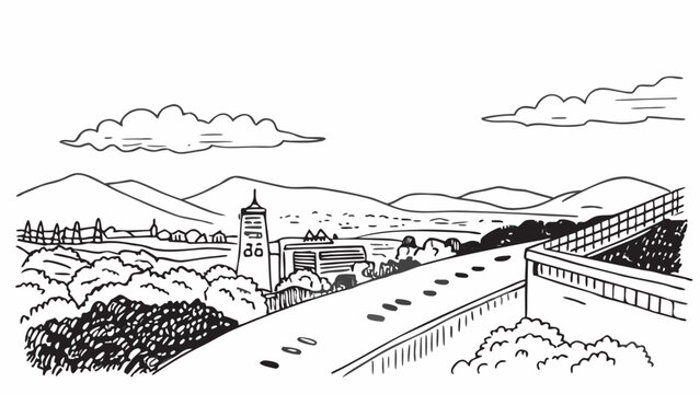 Very beautiful expansive Chattanooga views from Lookout Mountain, revealing lush forests, rolling hills, and a distant horizon under warm daylight, forming a tranquil and inspiring elevated landscape.