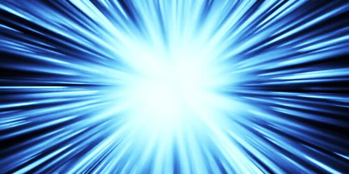 blue rays comic cartoon style background video motion graphic footage