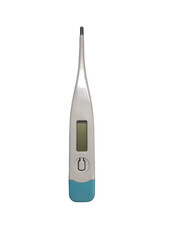 Digital thermometer for measuring body temperature isolated on transparent background