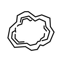 Abstract Irregular Outline Shape Vector Graphic