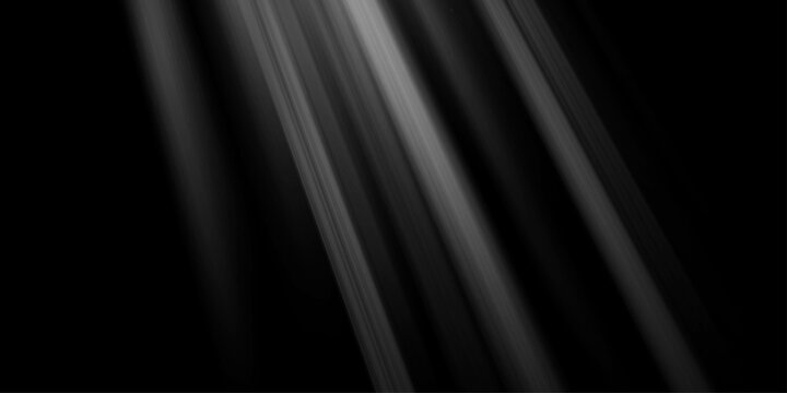 Bright light beam shining in a dark background, Ethereal light rays with sharp highlights for artistic backgrounds. Single Light Beam Shining Through Darkness Hope and Guidance. rays of light falling 