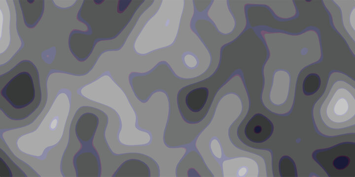 Abstract organic shapes in varying shades of gray and subtle purple outlines, creating a smooth, flowing, and modern camouflage-like pattern on a muted background