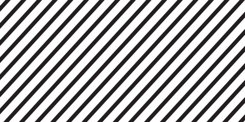 Obraz premium A pattern of thin, continuous diagonal lines. A background of fine, repeating lines. Thin striped wallpaper. A background of black diagonal stripes dominated by white. Eps10