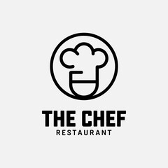 Creative chef logo restaurant logo