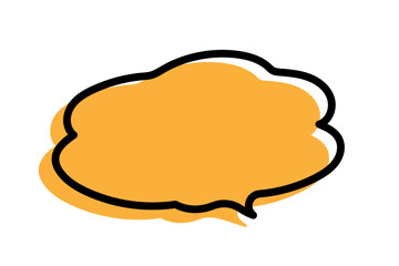 手書き風のシンプルで可愛い吹き出し