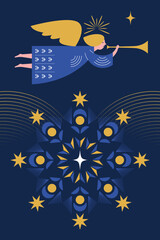 Christmas Angel . Christmas card