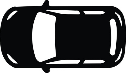 Black car icon in flat style, vehicle silhouette with SUV, sedan, convertible and pickup , monochrome transport symbol pack and automotive graphic synonym