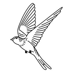 Bird swallow stroke
