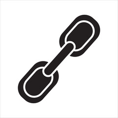 chain link icon set, isolated on white background.