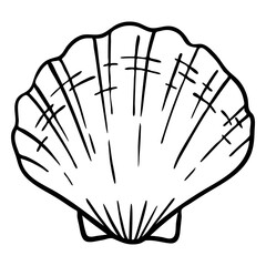 Seashells bay scallop stroke