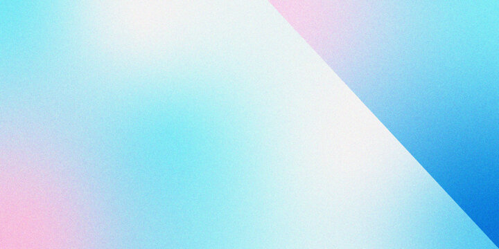 light blue and pink gradient abstract background with gain noise texture effect. artistic blur fluid. Abstract neutral horizontal background. Abstract pink and white color gradient background. 
