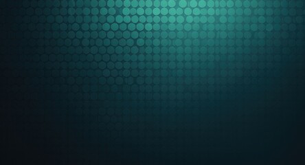 Dark teal gradient background with pattern of dim, overlapping circles, creating a mosaic
