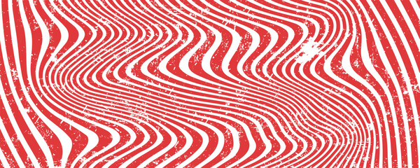 Slanting lines and halftone dots in red colors, Seamless background christmas or winter theme background, Red stripes pattern on white background.