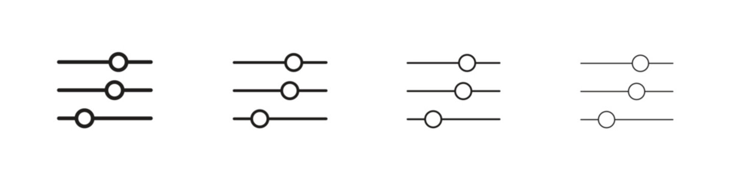 Filter Button icon, Set vector logo design templates,