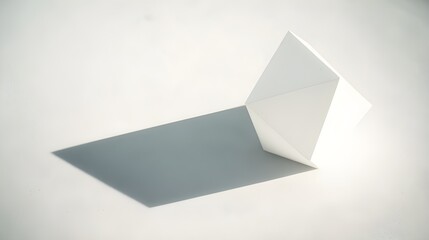 White Object Casting Winter Shadow