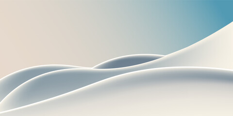 Light White Background, Abstract geometric background with liquid shapes. Vector illustration.