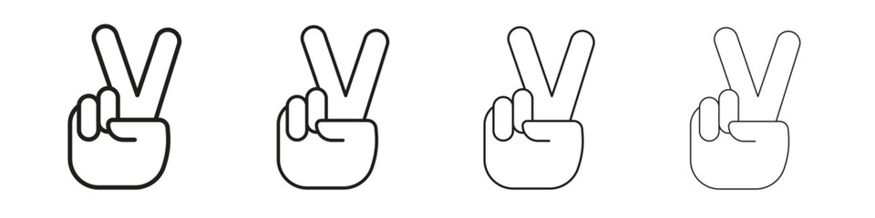 Obraz premium Hand scissors icon, Set vector logo design templates,