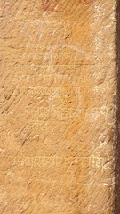 India, Uttar Pradesh, Lalitpur, Ancient scriptures  From 8th Century in Ancient Siddha Caves of...