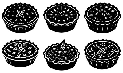 Delicious homemade pies, a delightful treat for any occasion! Perfect for baking enthusiasts and food lovers, vector-style pies bring warmth and joy