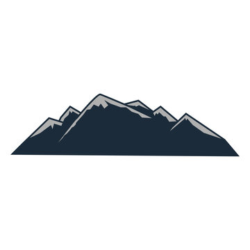 Mountain snow clad