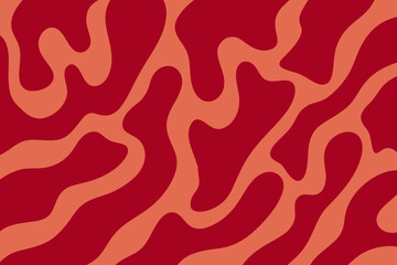 Fototapeta premium Abstract organic shapes in red and peach creating a modern flowing pattern perfect for backgrounds and textiles adding a vibrant touch to designs