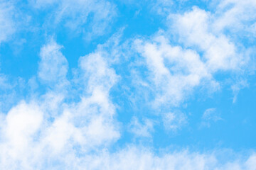 Clouds and blue sky background at day time